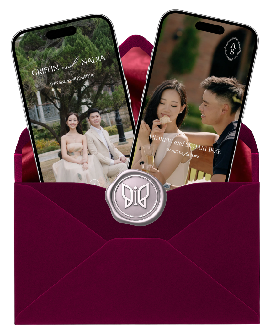 Sample wedding invitation mockup